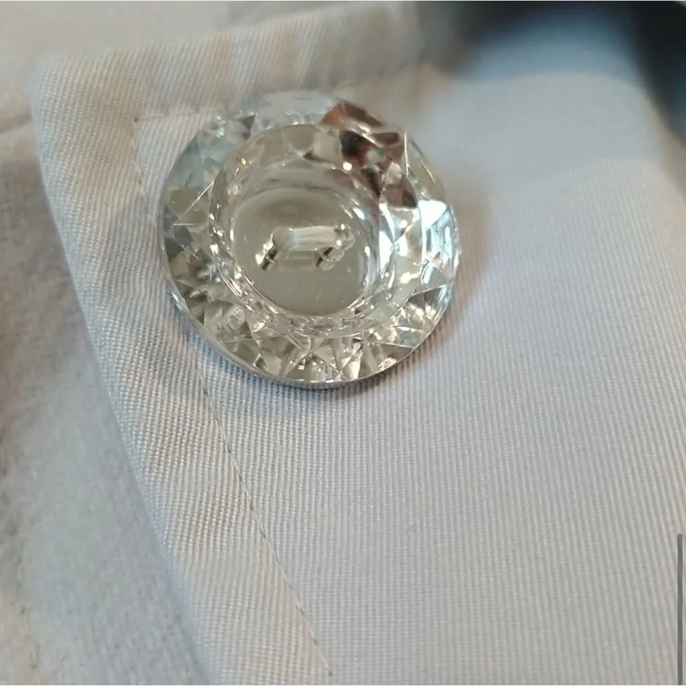 Reflections by SPIEGEL pale blue coat Women’s size medium chic layered look M - Picture 11 of 16